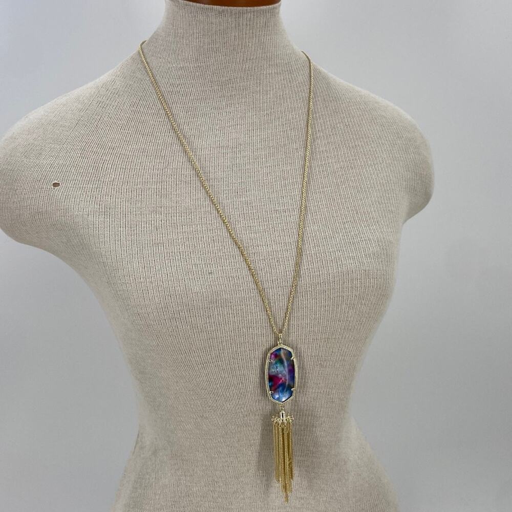 NWT Kendra Scott Rayne tassel gld 381 necklace